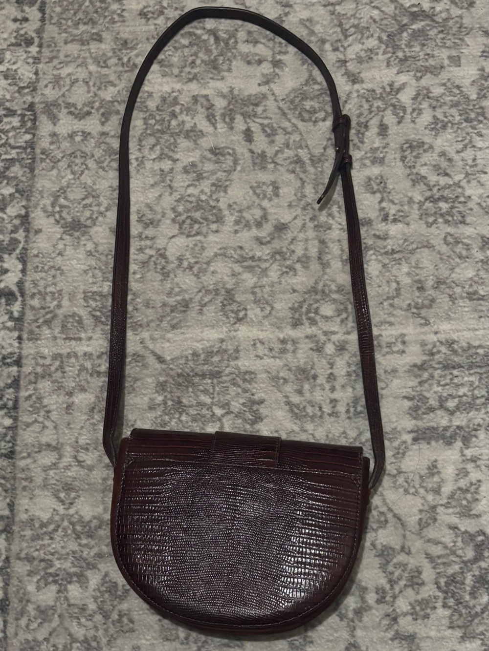 RARE Sezane T. Bag in Mahogany Crossbody Long Strap - Picture 6 of 15